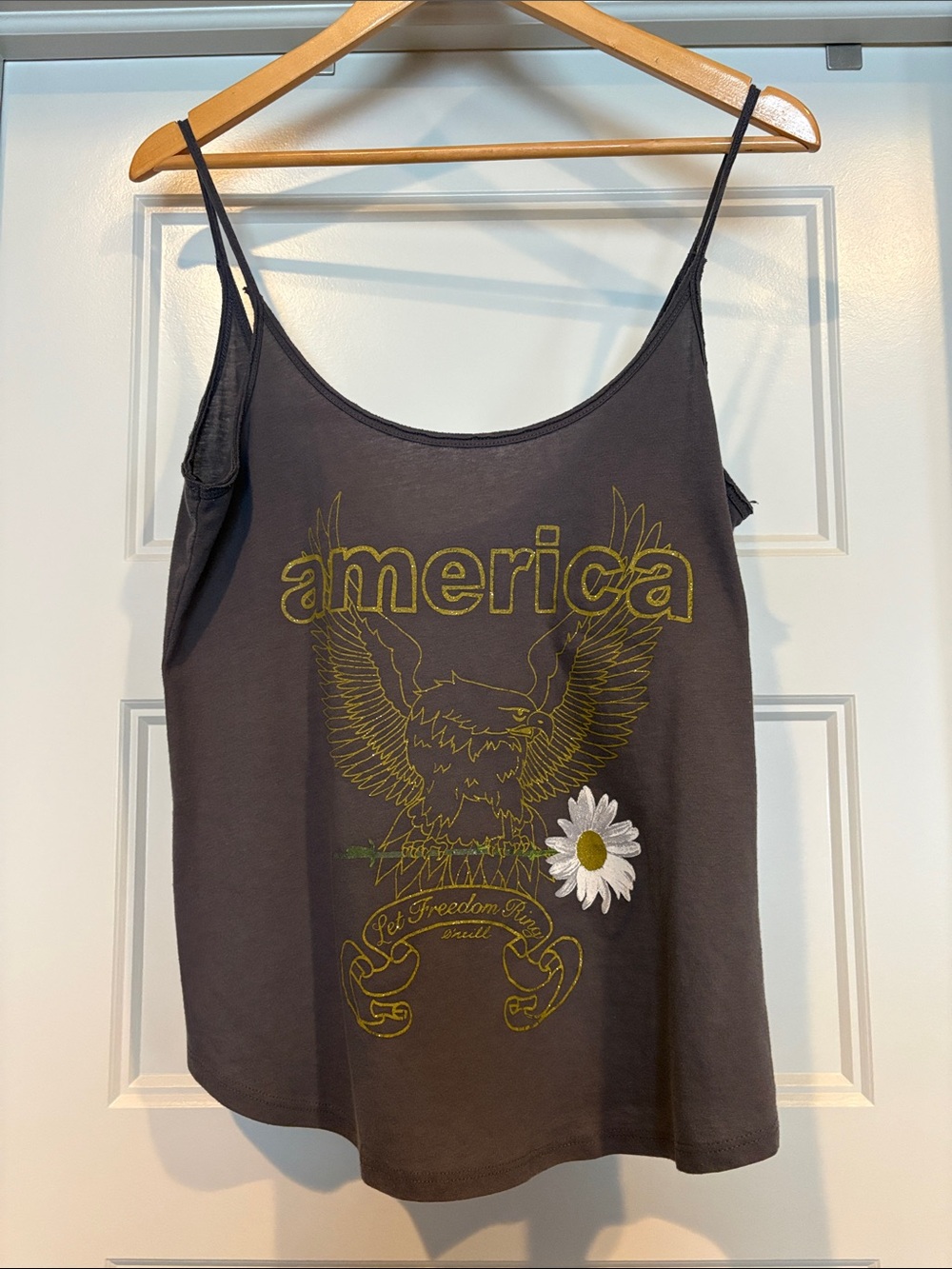 O'Neill Charcoal Graphic 'America' Daisy Tank, USA
